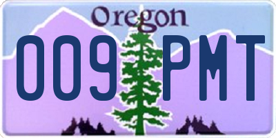 OR license plate 009PMT