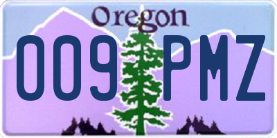 OR license plate 009PMZ