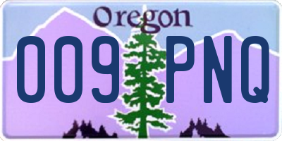 OR license plate 009PNQ
