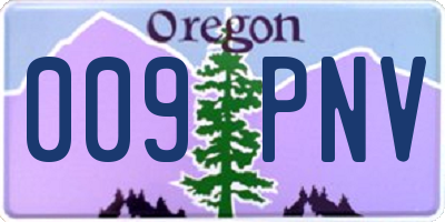 OR license plate 009PNV