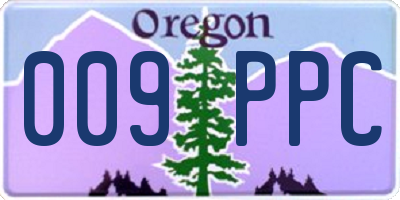 OR license plate 009PPC