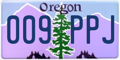 OR license plate 009PPJ