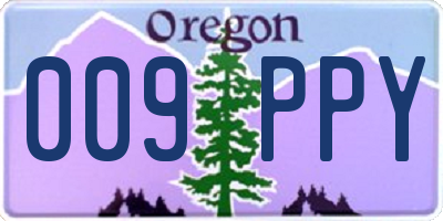 OR license plate 009PPY