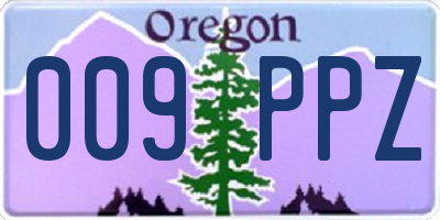 OR license plate 009PPZ
