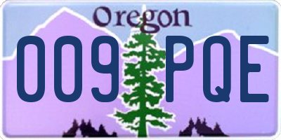 OR license plate 009PQE