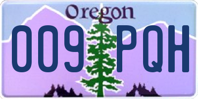 OR license plate 009PQH