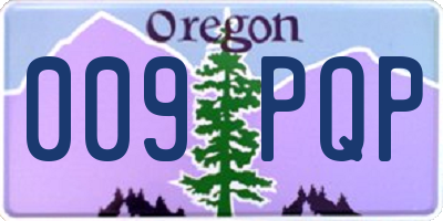 OR license plate 009PQP