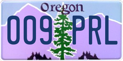OR license plate 009PRL