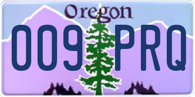 OR license plate 009PRQ