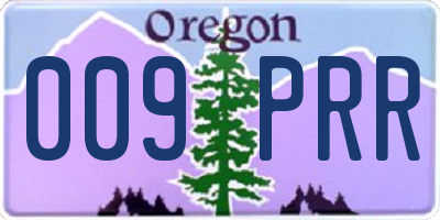 OR license plate 009PRR