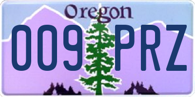 OR license plate 009PRZ
