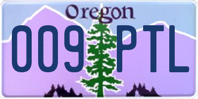 OR license plate 009PTL