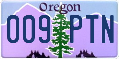 OR license plate 009PTN