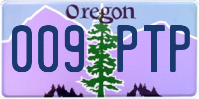 OR license plate 009PTP
