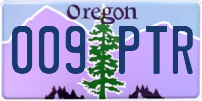 OR license plate 009PTR
