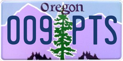 OR license plate 009PTS