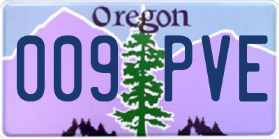 OR license plate 009PVE