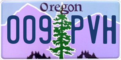 OR license plate 009PVH