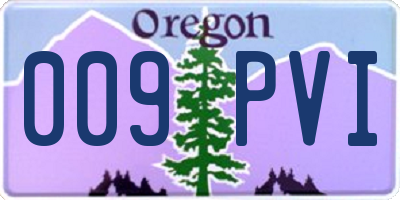 OR license plate 009PVI