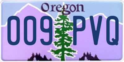 OR license plate 009PVQ