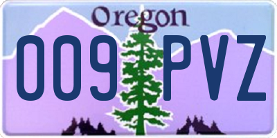 OR license plate 009PVZ