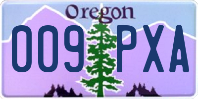 OR license plate 009PXA