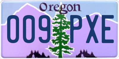 OR license plate 009PXE