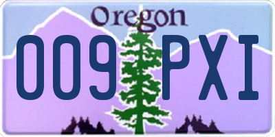 OR license plate 009PXI