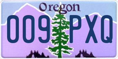 OR license plate 009PXQ