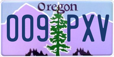 OR license plate 009PXV