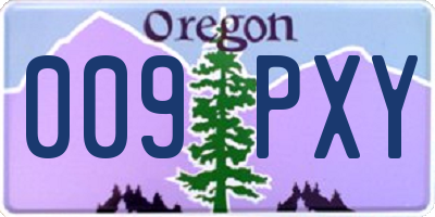 OR license plate 009PXY