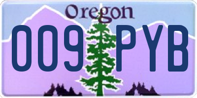 OR license plate 009PYB