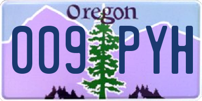 OR license plate 009PYH