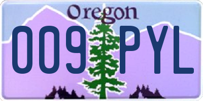 OR license plate 009PYL