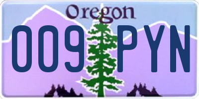 OR license plate 009PYN