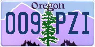 OR license plate 009PZI