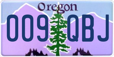 OR license plate 009QBJ
