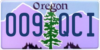 OR license plate 009QCI