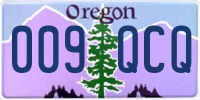 OR license plate 009QCQ