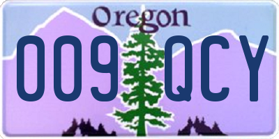 OR license plate 009QCY