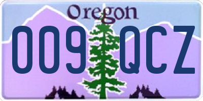 OR license plate 009QCZ