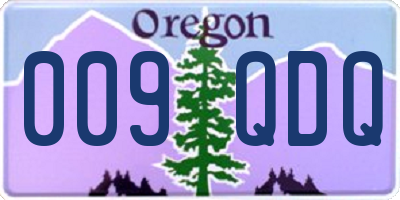 OR license plate 009QDQ