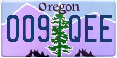 OR license plate 009QEE