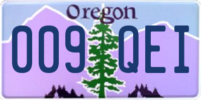 OR license plate 009QEI