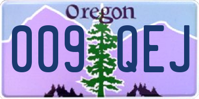 OR license plate 009QEJ