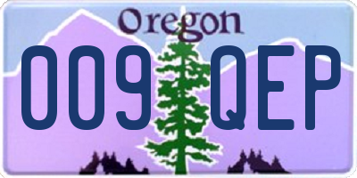 OR license plate 009QEP