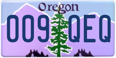 OR license plate 009QEQ
