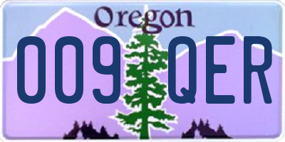 OR license plate 009QER