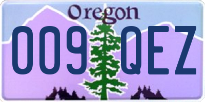 OR license plate 009QEZ