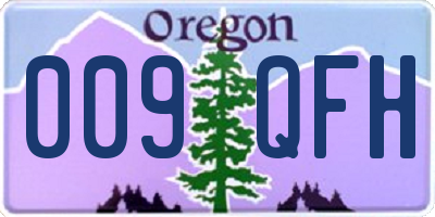 OR license plate 009QFH